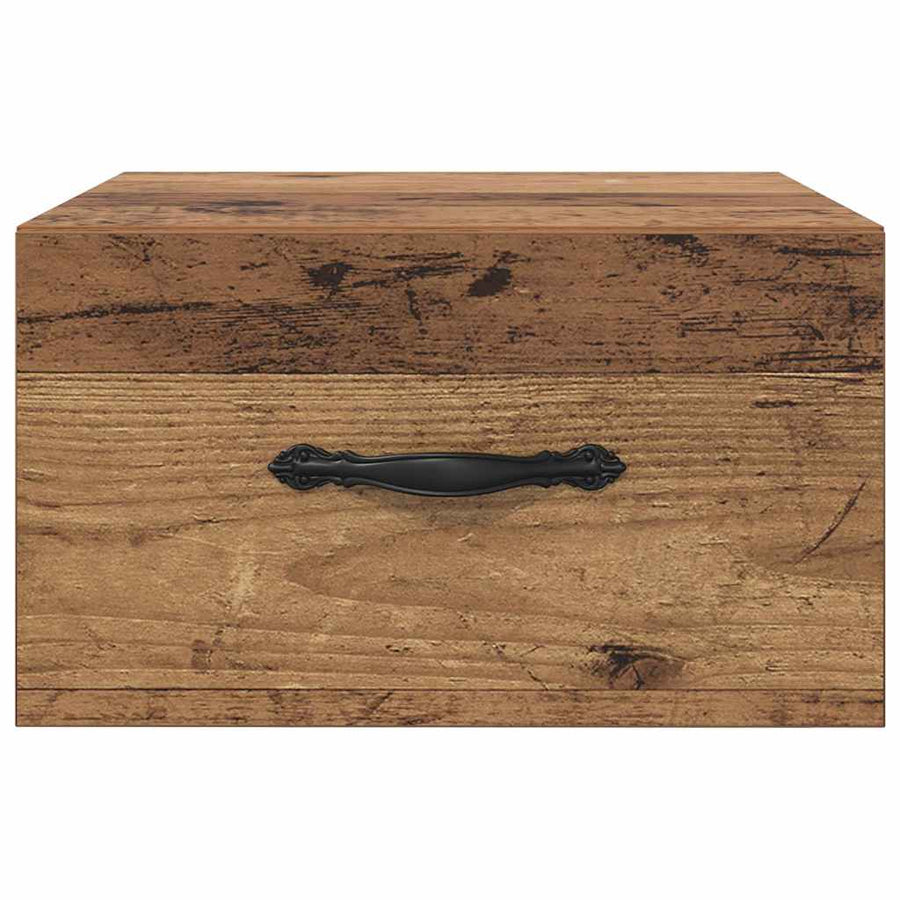 Nachtkastje 2 pcs Oud hout 35 x 35 x 20 cm Bewerkt hout