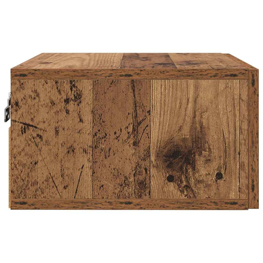 Nachtkastje 2 pcs Oud hout 35 x 35 x 20 cm Bewerkt hout
