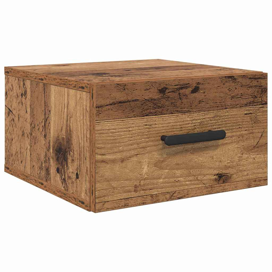 Nachtkastje Oud hout 35 x 35 x 20 cm Bewerkt hout