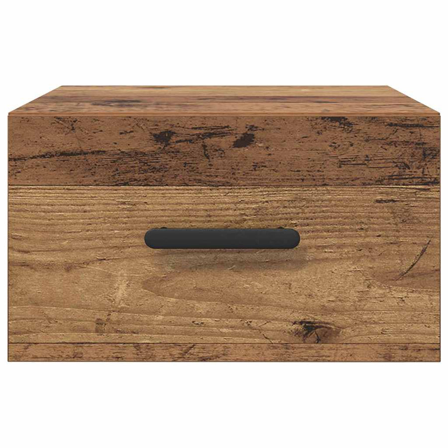 Nachtkastje Oud hout 35 x 35 x 20 cm Bewerkt hout