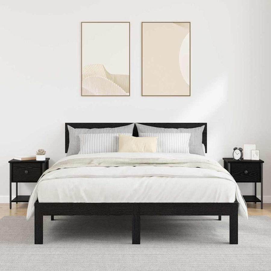 Nachtkastje 2 pcs Oud hout 35 x 35 x 20 cm Bewerkt hout
