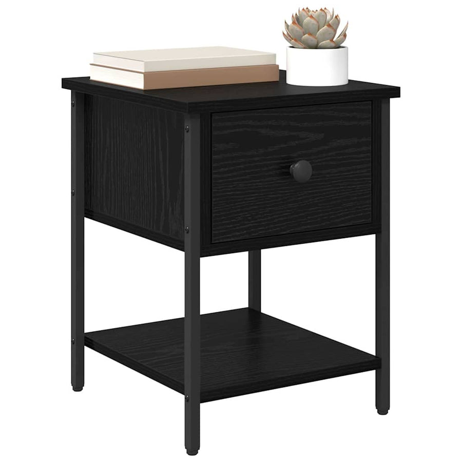 Nachtkastje 2 pcs Oud hout 35 x 35 x 20 cm Bewerkt hout