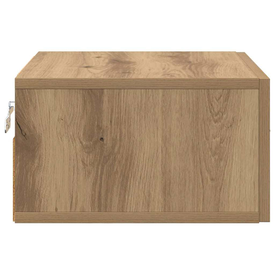 Nachtkastje 2 pcs artisanaal eikenkleurig 35 x 35 x 20 cm