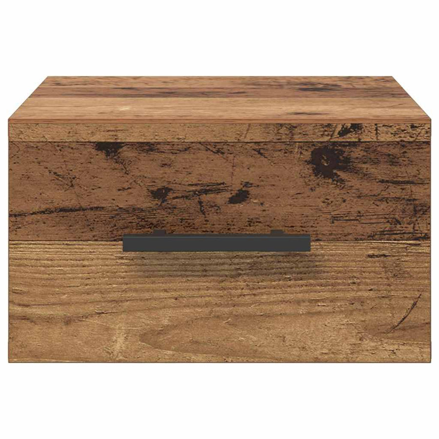 Nachtkastje Oud hout 35 x 35 x 20 cm Bewerkt hout