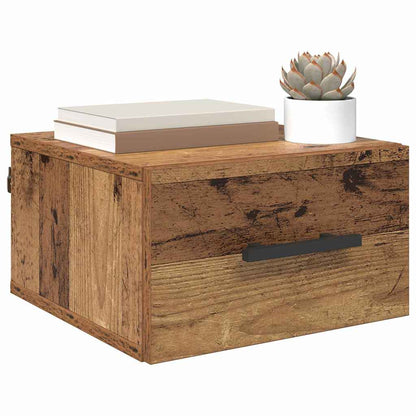 Nachtkastje Oud hout 35 x 35 x 20 cm Bewerkt hout