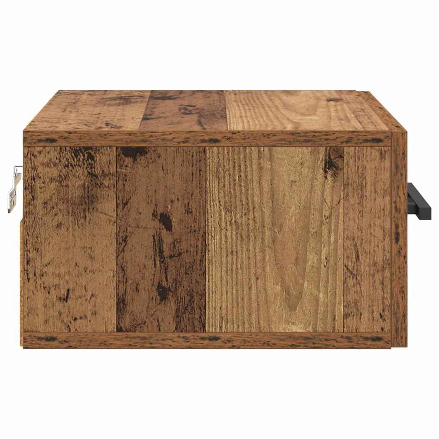 Nachtkastje Oud hout 35 x 35 x 20 cm Bewerkt hout