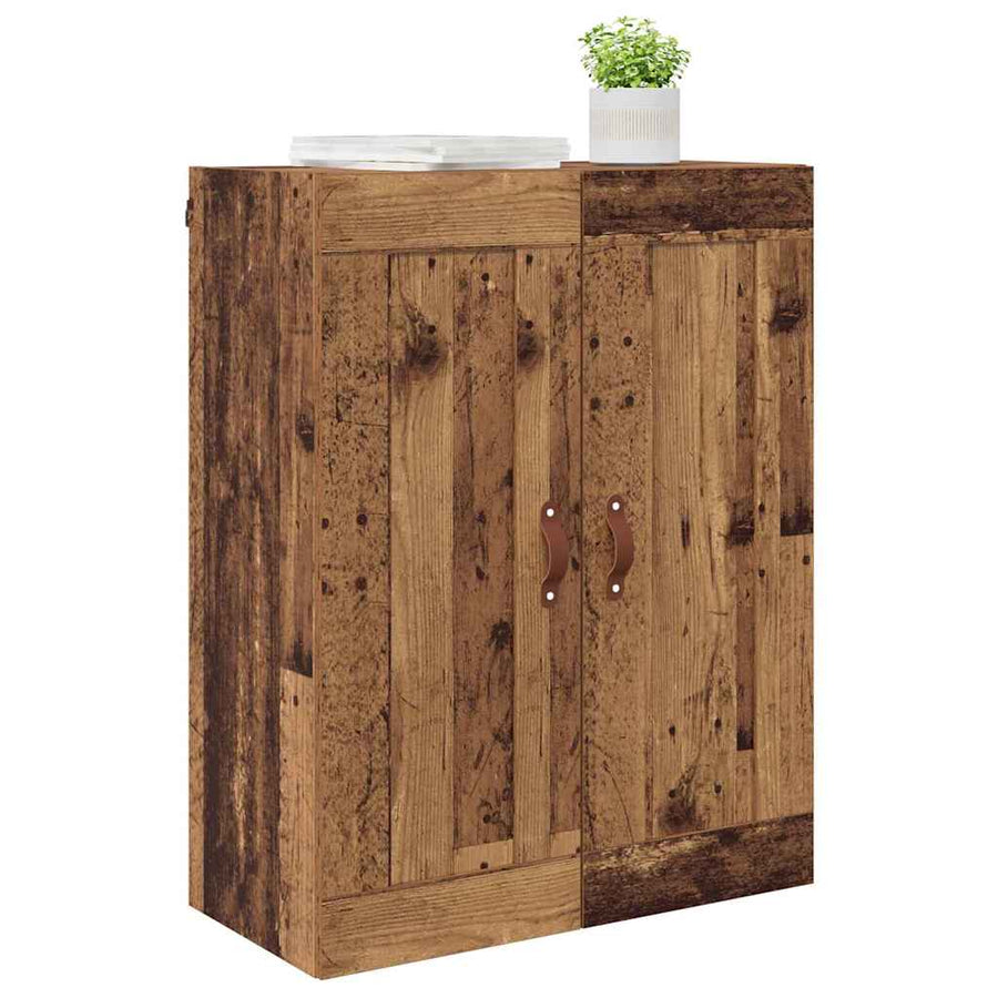Wandkast Oud Hout 69,5 x 34 x 90 cm Bewerkt hout