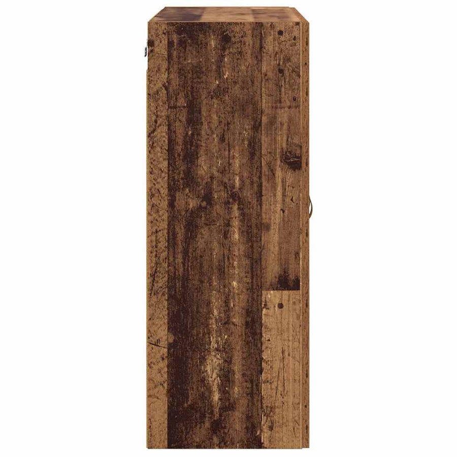 Wandkast Oud Hout 69,5 x 34 x 90 cm Bewerkt hout