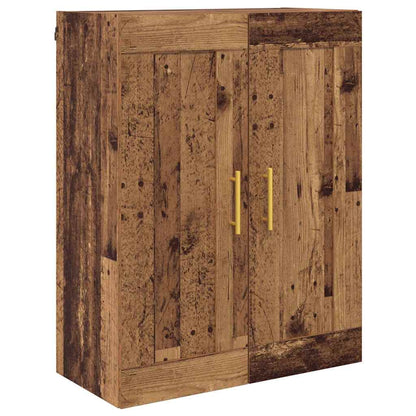 Wandkast Oud Hout 69,5 x 34 x 90 cm Bewerkt hout
