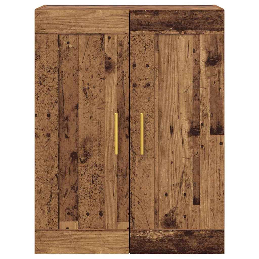 Wandkast Oud Hout 69,5 x 34 x 90 cm Bewerkt hout