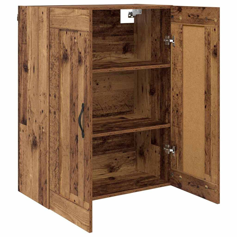 Wandkast Oud Hout 69,5 x 34 x 90 cm Bewerkt hout