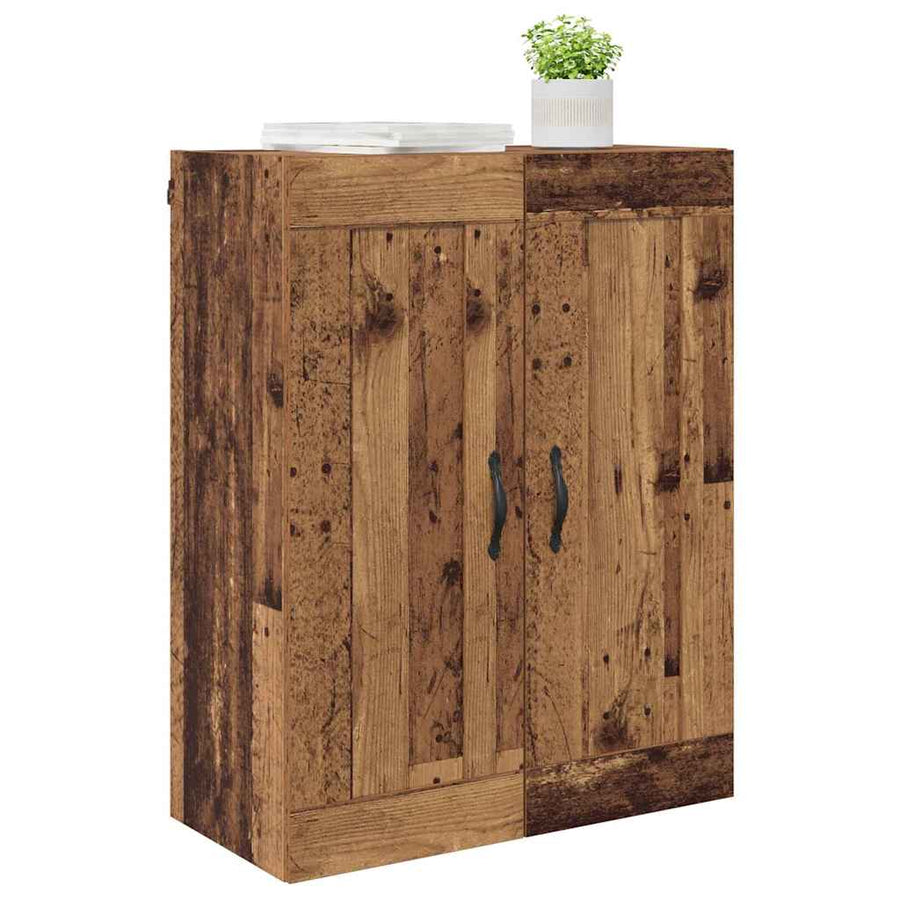 Wandkast Oud Hout 69,5 x 34 x 90 cm Bewerkt hout