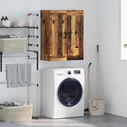 Wandkast 69,5x34x90 cm oud hout spaanplaat