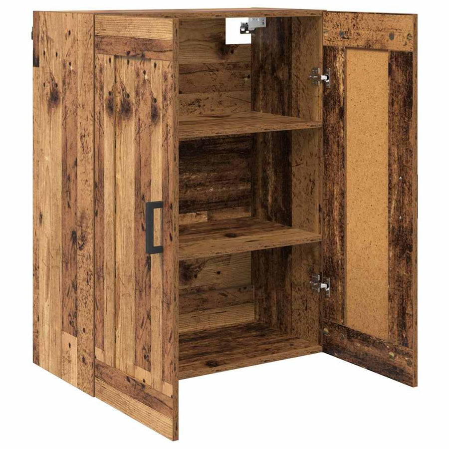 Wandkast Oud Hout 69,5 x 34 x 90 cm Bewerkt hout