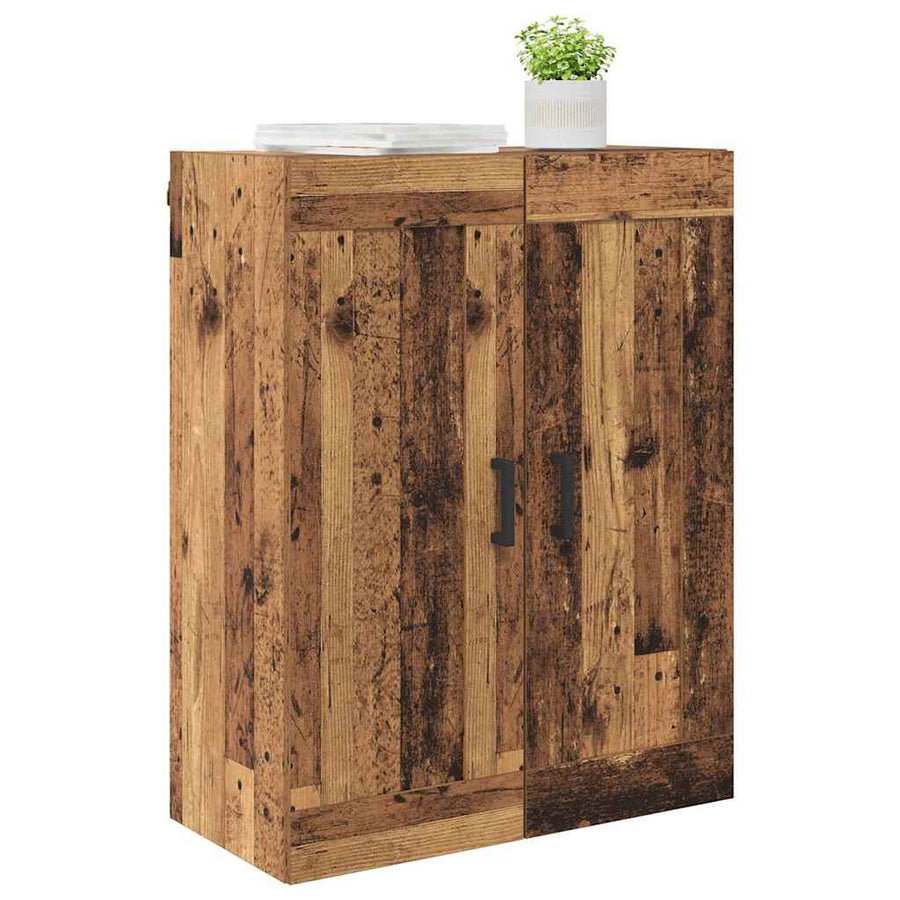 Wandkast Oud Hout 69,5 x 34 x 90 cm Bewerkt hout