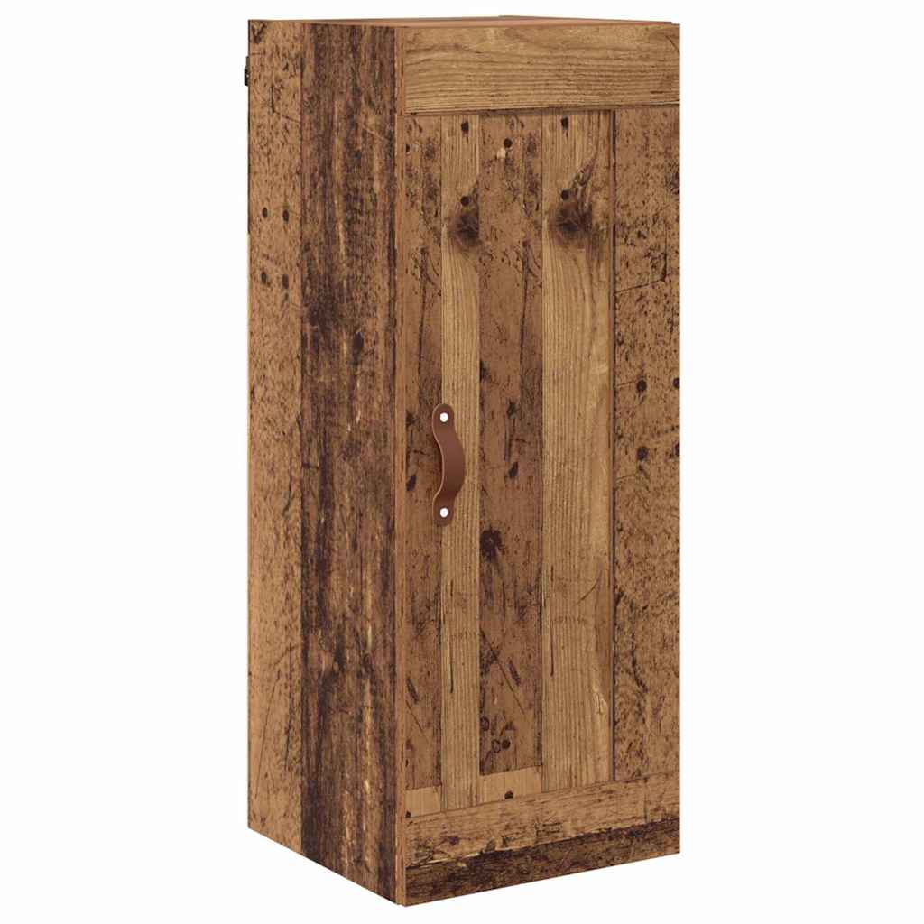 Wandkast Oud Hout 34,5 x 34 x 90 cm Bewerkt hout