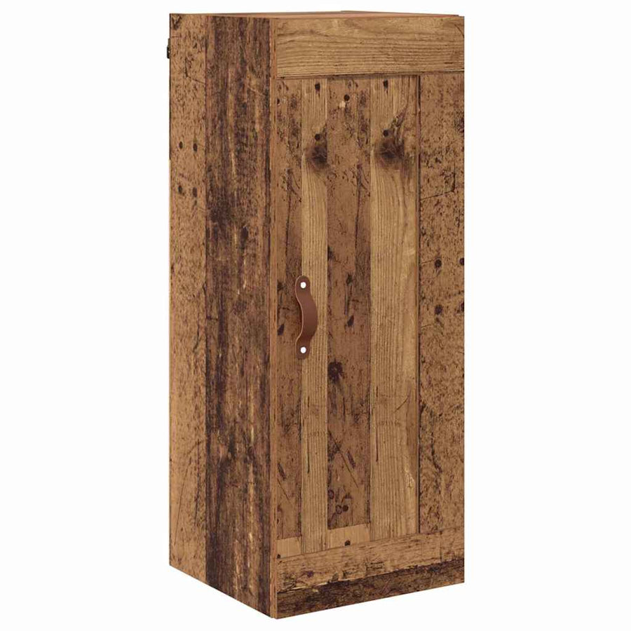 Wandkast Oud Hout 34,5 x 34 x 90 cm Bewerkt hout
