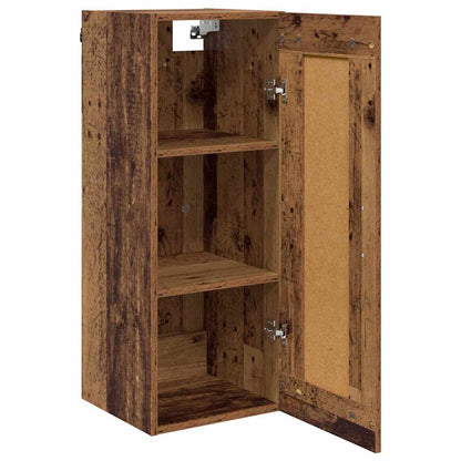 Wandkast Oud Hout 34,5 x 34 x 90 cm Bewerkt hout