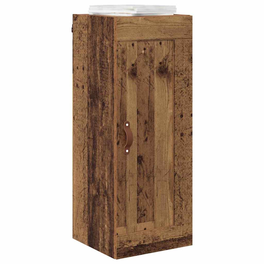 Wandkast Oud Hout 34,5 x 34 x 90 cm Bewerkt hout