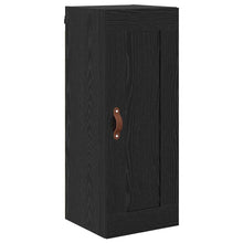 Wandkast Zwart Eiken 34,5 x 34 x 90 cm Bewerkt hout