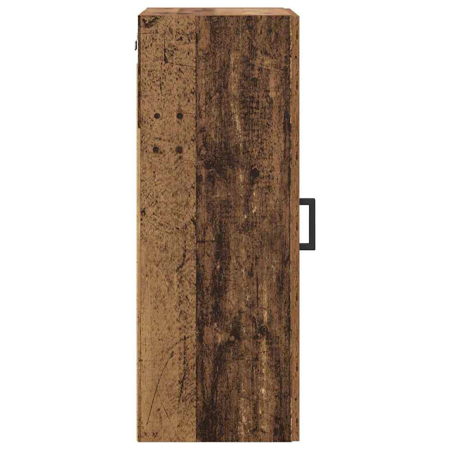 Wandkast Oud Hout 34,5 x 34 x 90 cm Bewerkt hout