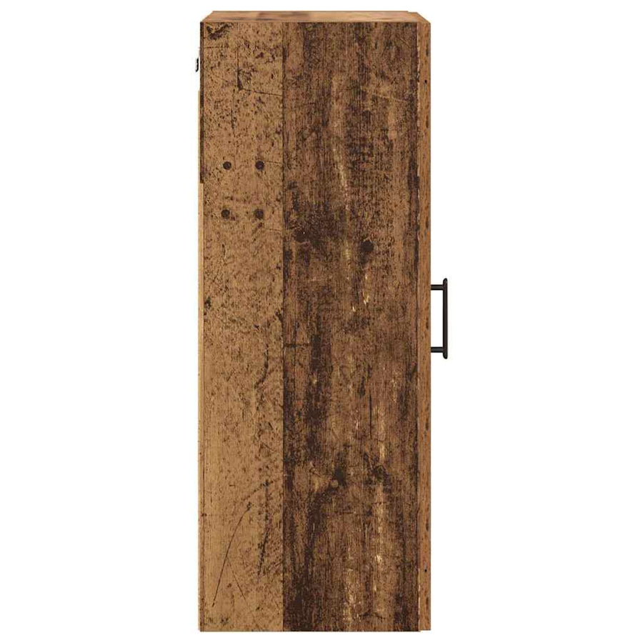 Wandkast Oud Hout 34,5 x 34 x 90 cm Bewerkt hout