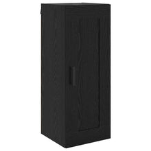Wandkast Zwart Eiken 34,5 x 34 x 90 cm Bewerkt hout