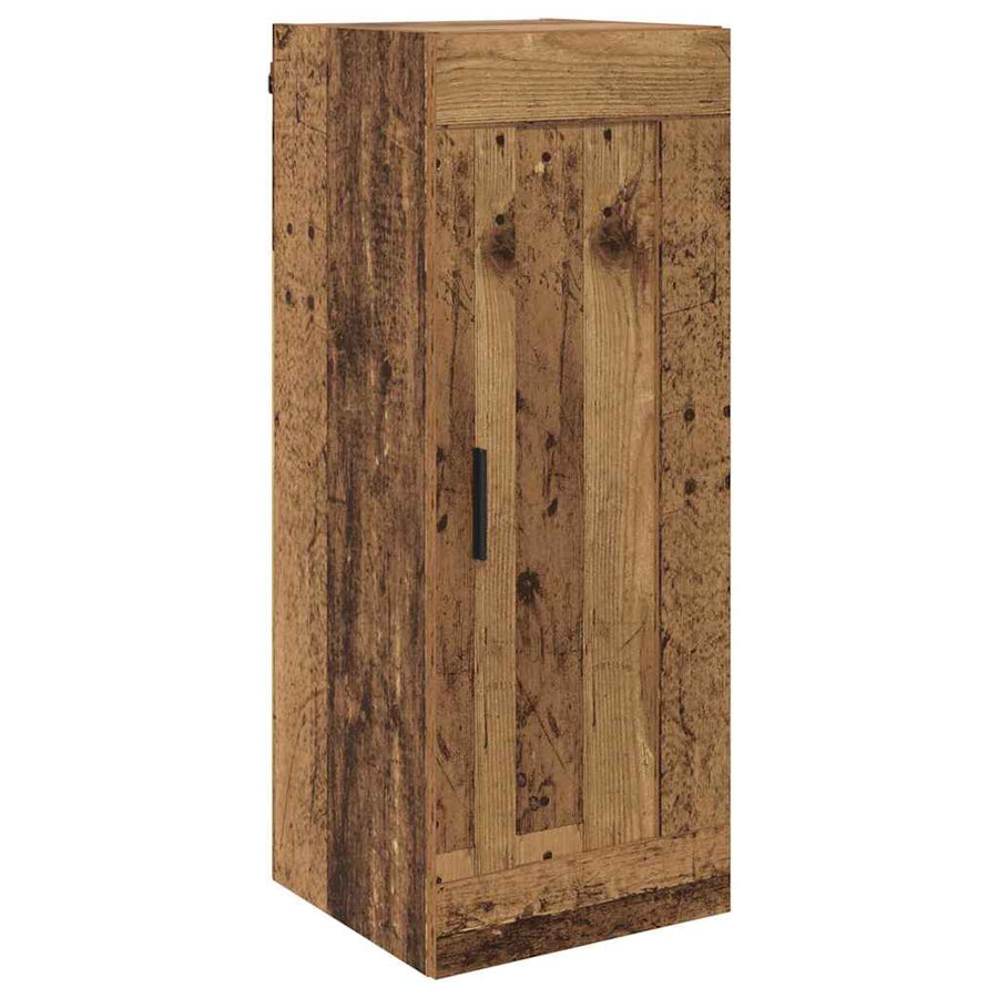 Wandkast Oud Hout 34,5 x 34 x 90 cm Bewerkt hout