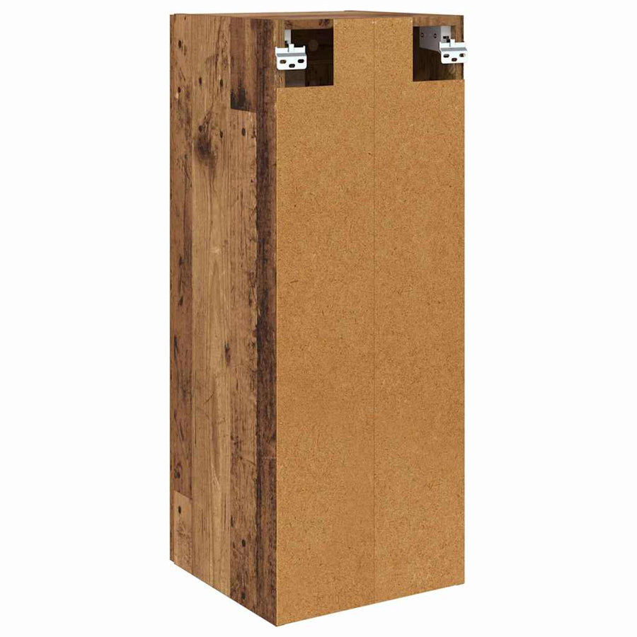 Wandkast Oud Hout 34,5 x 34 x 90 cm Bewerkt hout