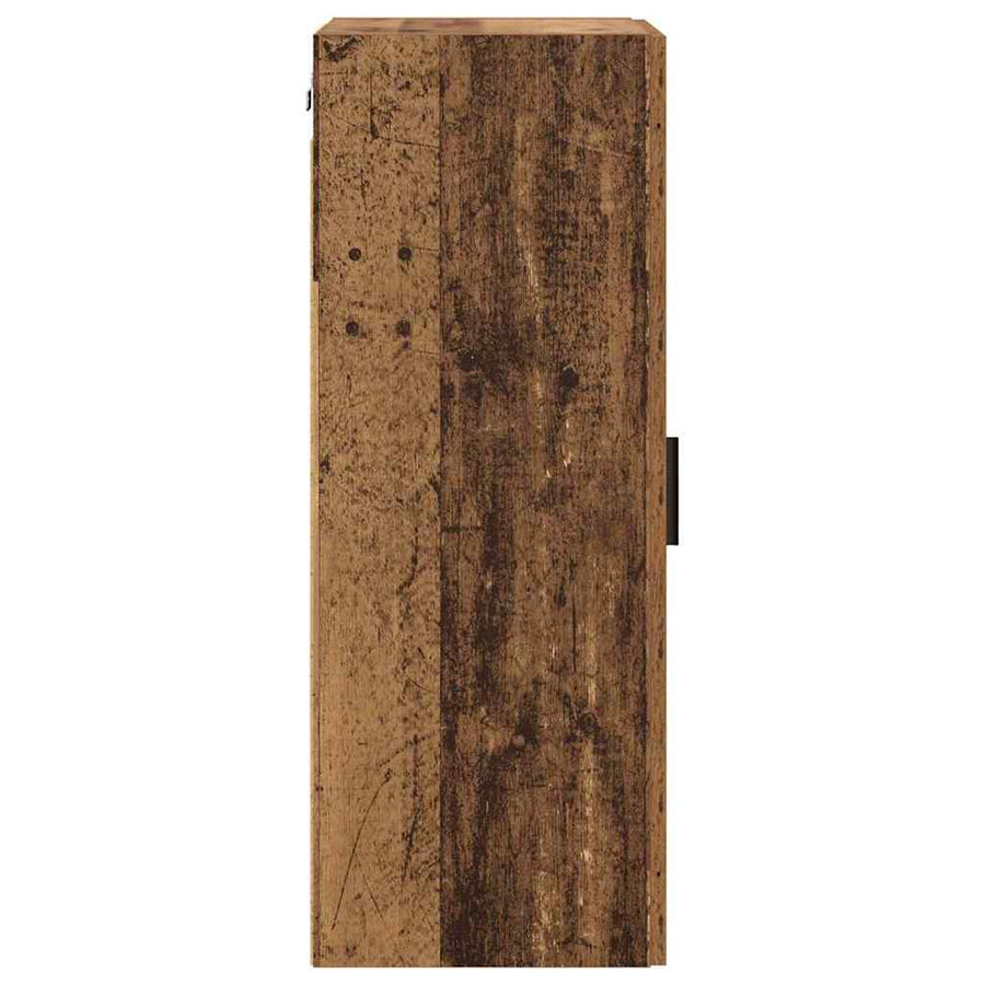 Wandkast Oud Hout 34,5 x 34 x 90 cm Bewerkt hout