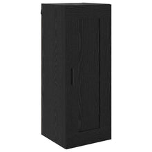 Wandkast Zwart Eiken 34,5 x 34 x 90 cm Bewerkt hout