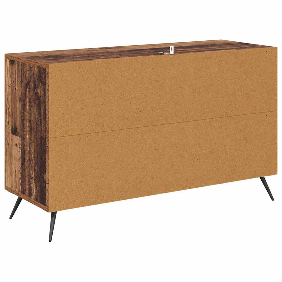 Dressoir met lade Oud Hout 100 x 36 x 60 cm Bewerkt hout