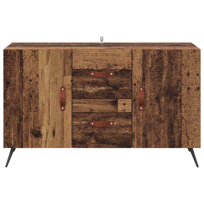 Dressoir met lade Oud Hout 100 x 36 x 60 cm Bewerkt hout