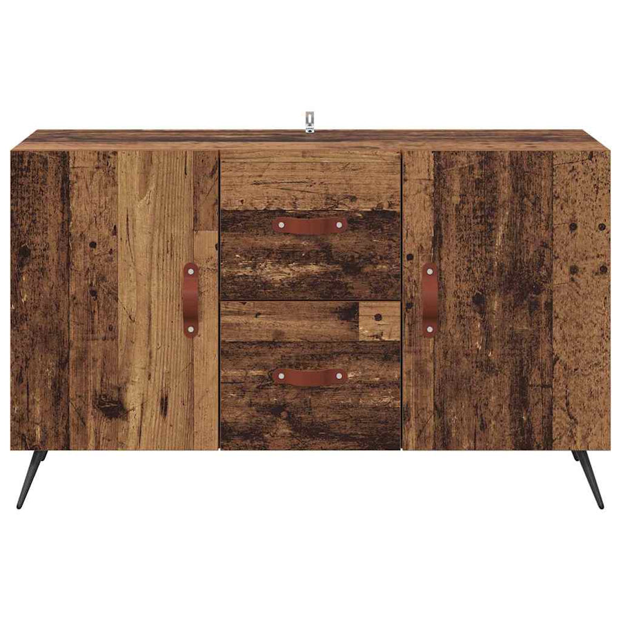 Dressoir met lade Oud Hout 100 x 36 x 60 cm Bewerkt hout