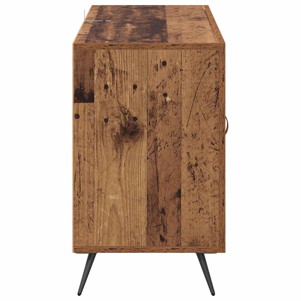 Dressoir met lade Oud Hout 100 x 36 x 60 cm Bewerkt hout