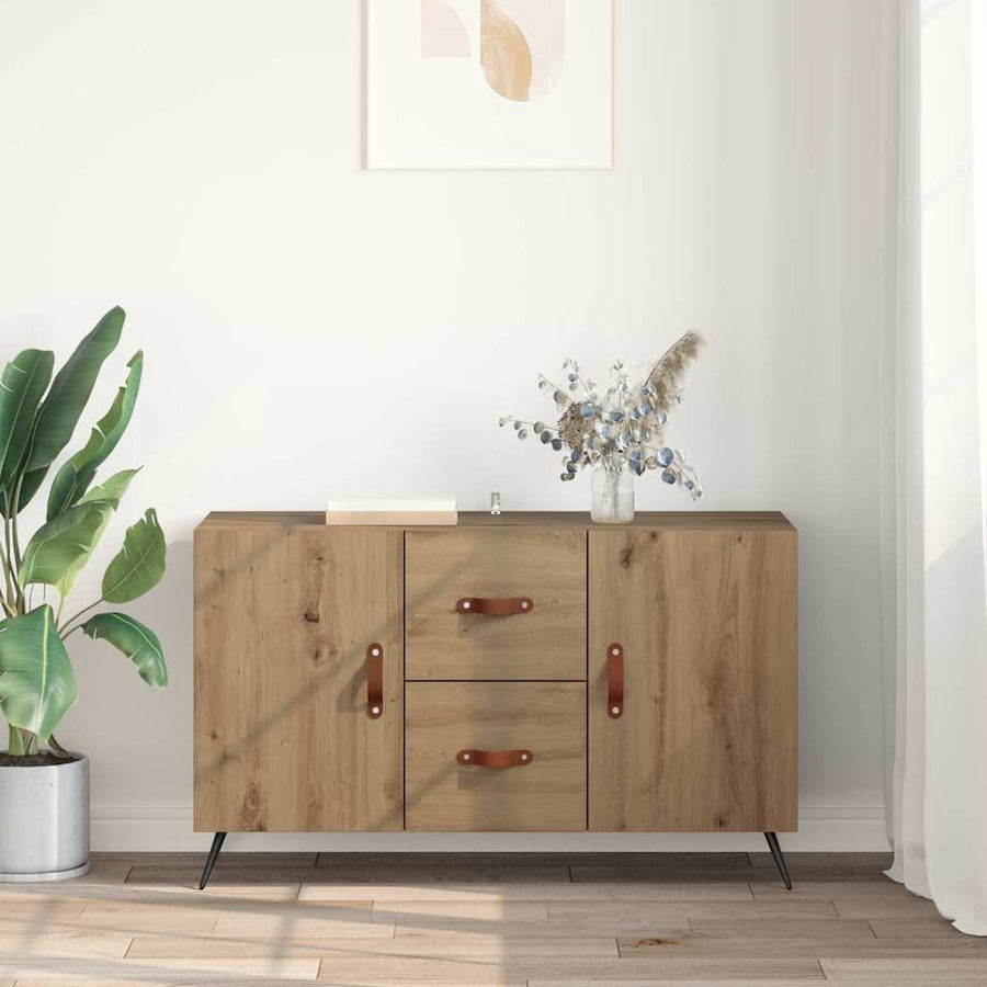 Dressoir met lade Artisan Eiken 100 x 36 x 60 cm Bewerkt hout