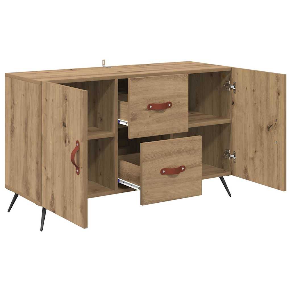 Dressoir met lade Artisan Eiken 100 x 36 x 60 cm Bewerkt hout