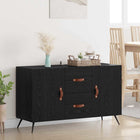 Dressoir zwart eiken 100x36x60 cm
