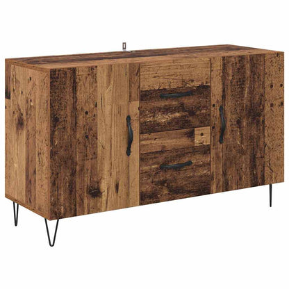 Dressoir met lade Oud Hout 100 x 36 x 60 cm Bewerkt hout