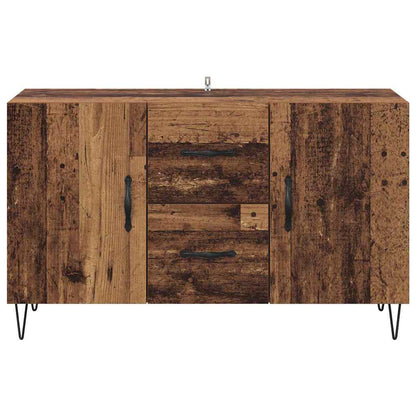 Dressoir met lade Oud Hout 100 x 36 x 60 cm Bewerkt hout