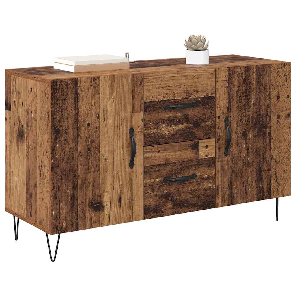 Dressoir met lade Oud Hout 100 x 36 x 60 cm Bewerkt hout