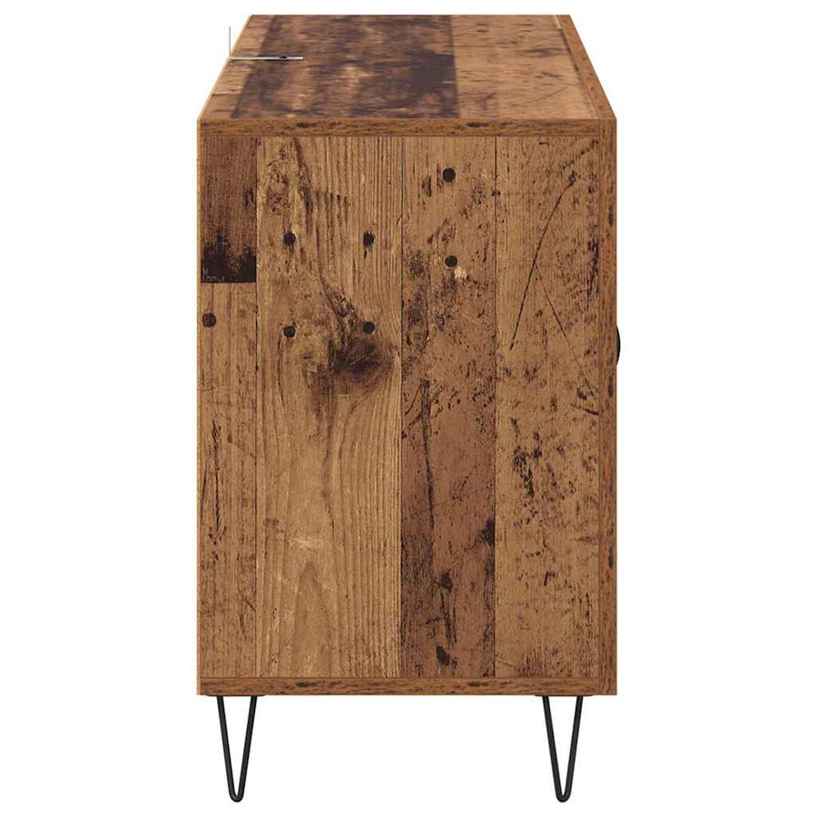 Dressoir met lade Oud Hout 100 x 36 x 60 cm Bewerkt hout