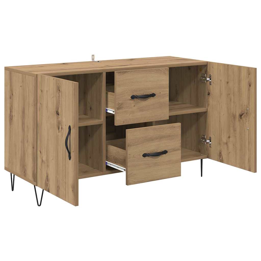 Dressoir met lade Artisan Eiken 100 x 36 x 60 cm Bewerkt hout