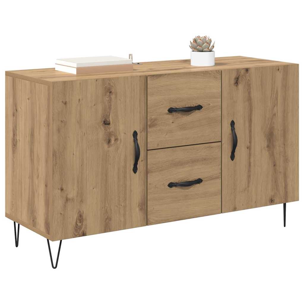 Dressoir met lade Artisan Eiken 100 x 36 x 60 cm Bewerkt hout