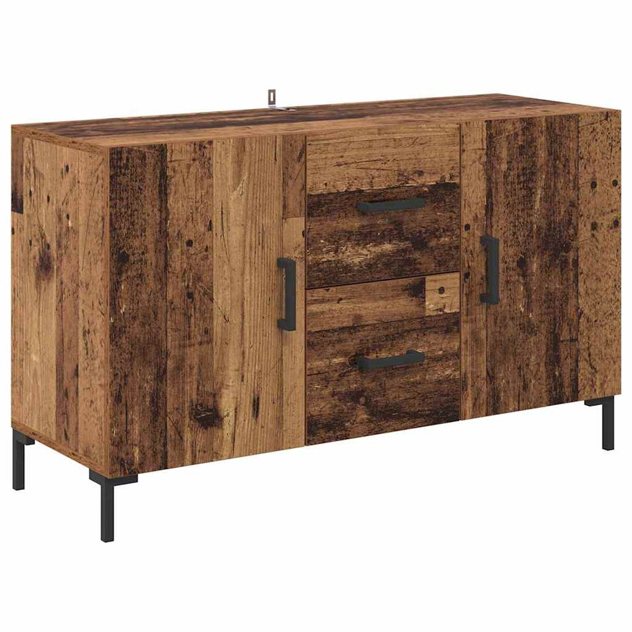 Dressoir met lade Oud Hout 100 x 36 x 60 cm Bewerkt hout