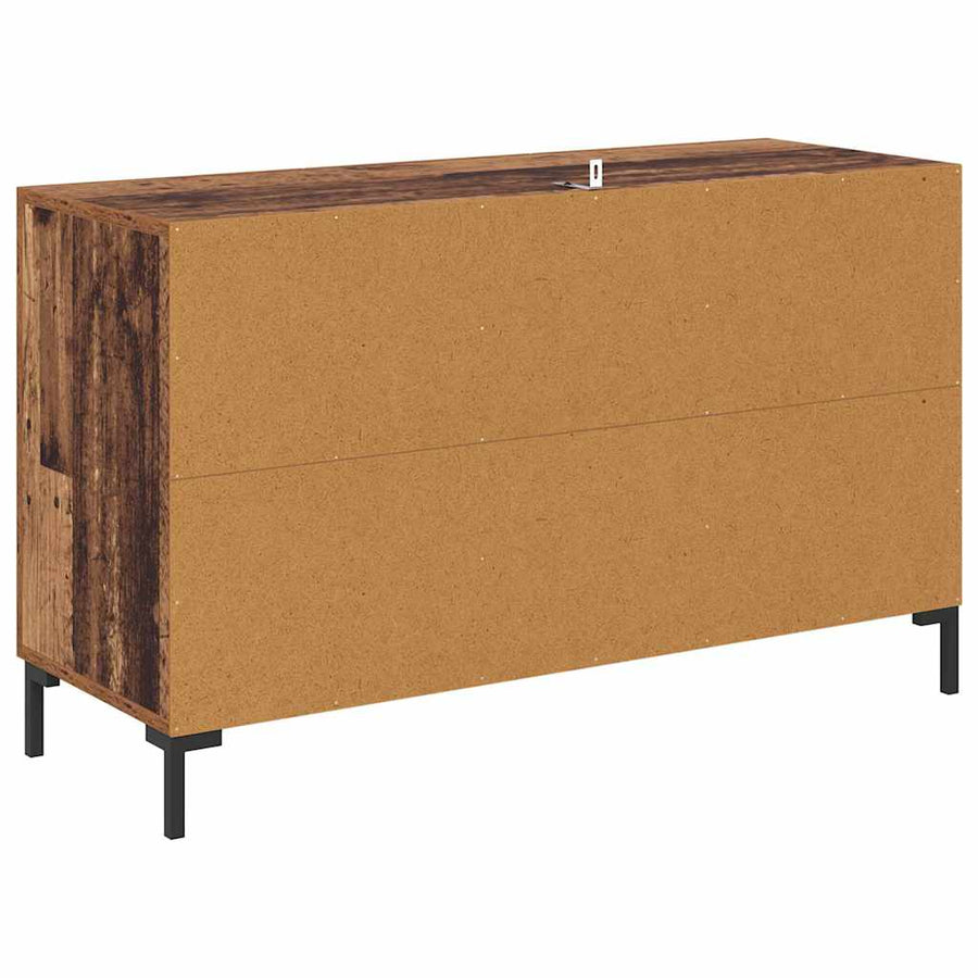 Dressoir met lade Oud Hout 100 x 36 x 60 cm Bewerkt hout