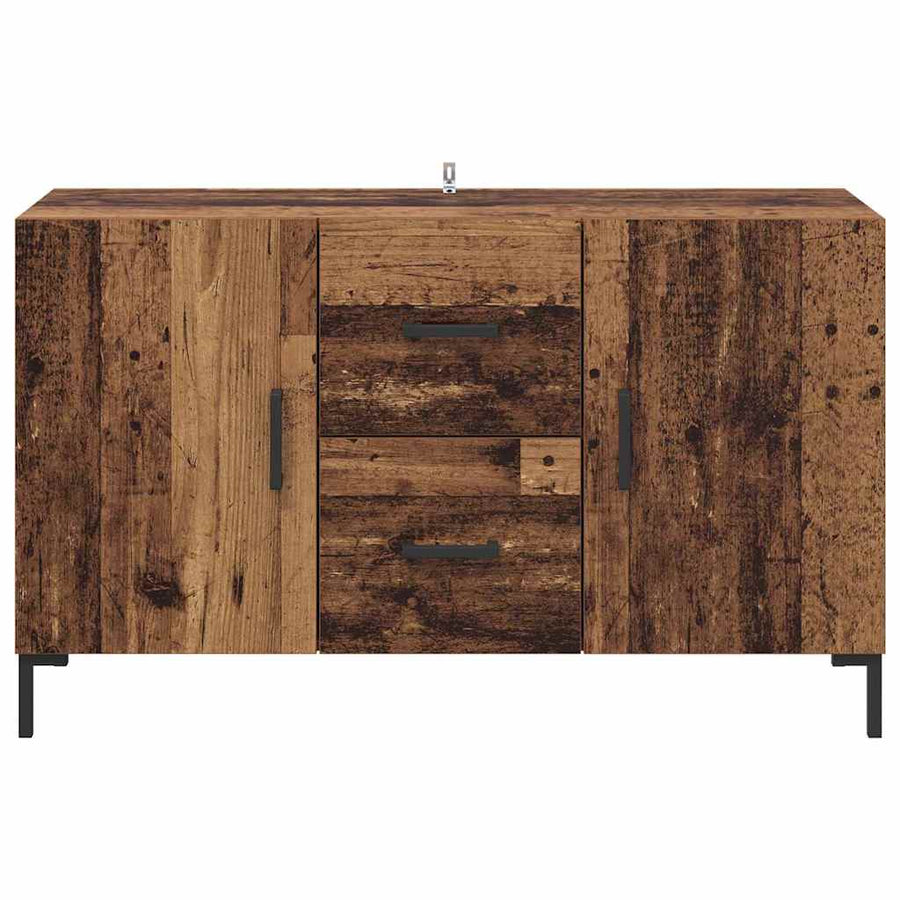 Dressoir met lade Oud Hout 100 x 36 x 60 cm Bewerkt hout