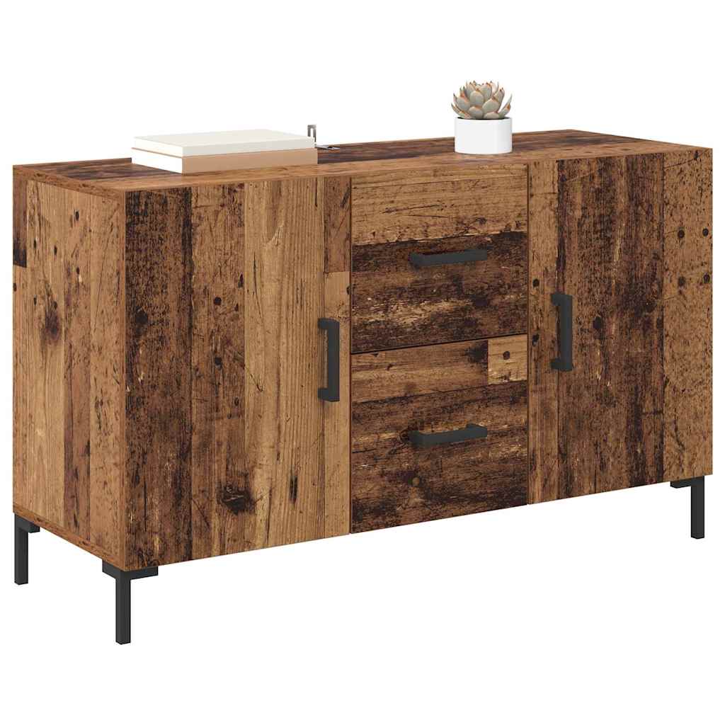 Dressoir met lade Oud Hout 100 x 36 x 60 cm Bewerkt hout