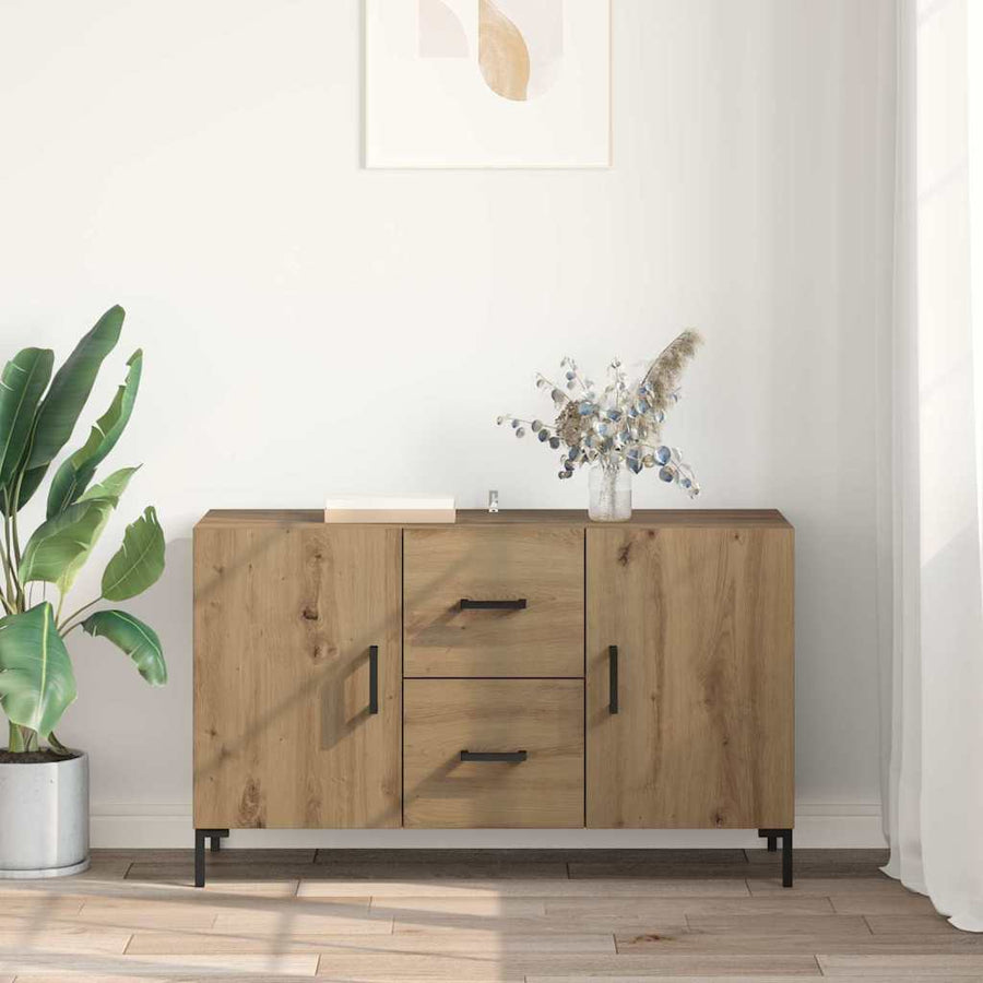 Dressoir met lade Artisan Eiken 100 x 36 x 60 cm Bewerkt hout