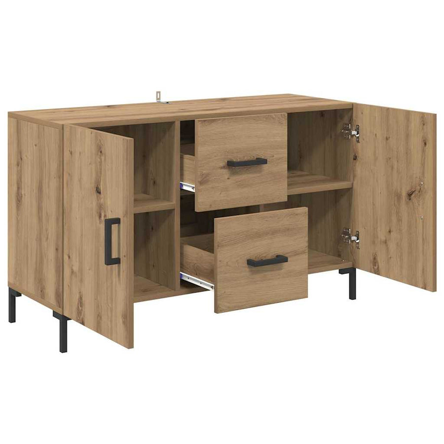 Dressoir met lade Artisan Eiken 100 x 36 x 60 cm Bewerkt hout